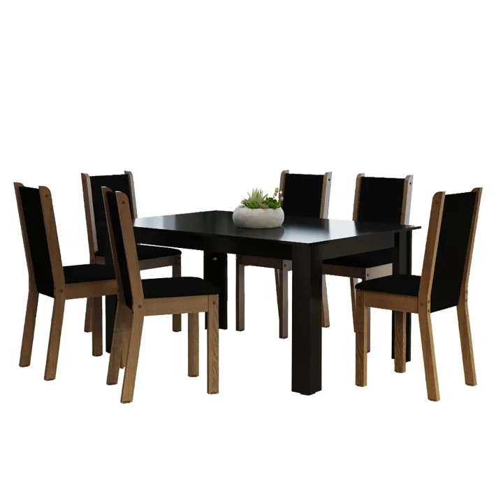 JUEGO DE COMEDOR VEKKA HOME LOLA SUECIA 6 SILLAS